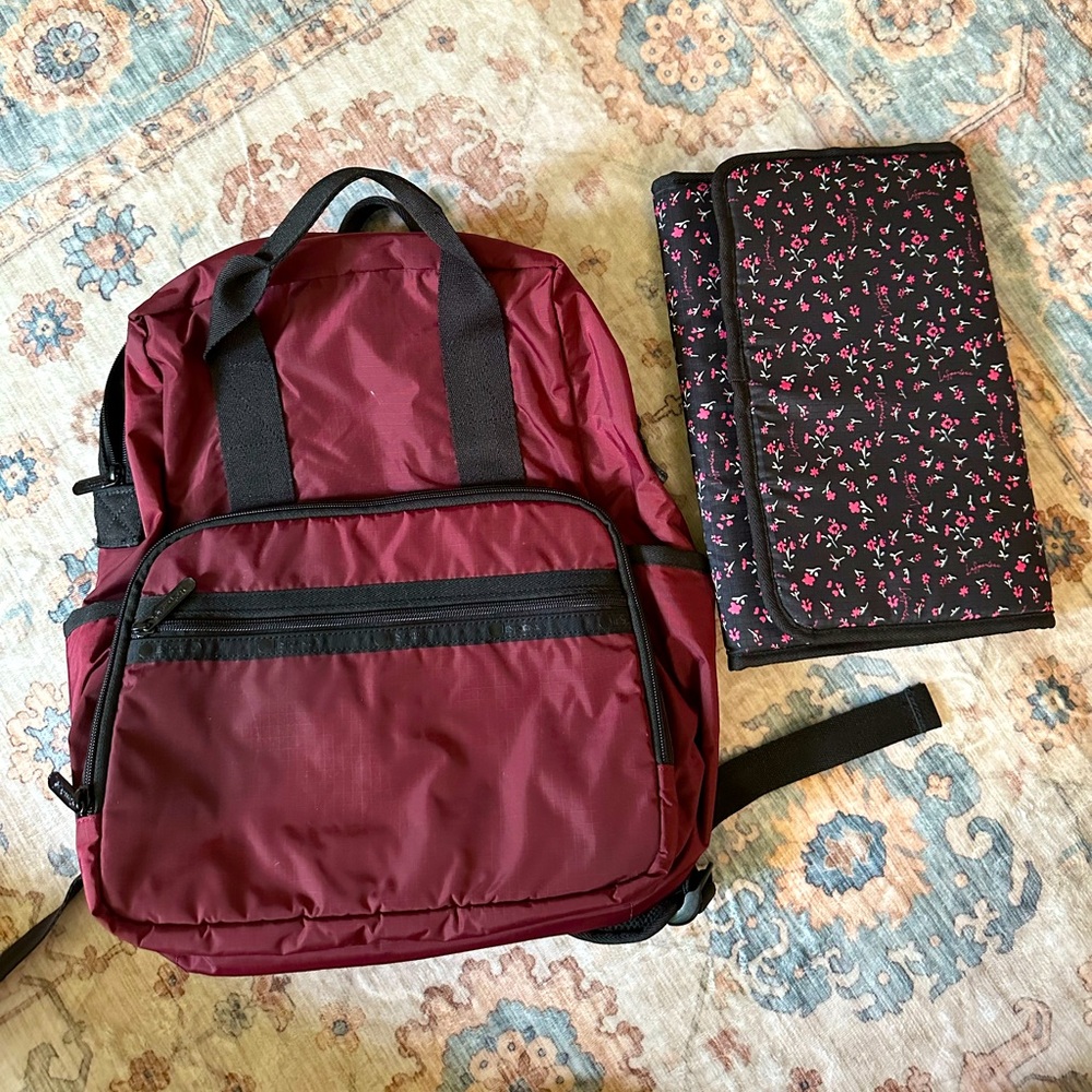 Lesportsac Backpack Diaper Bag